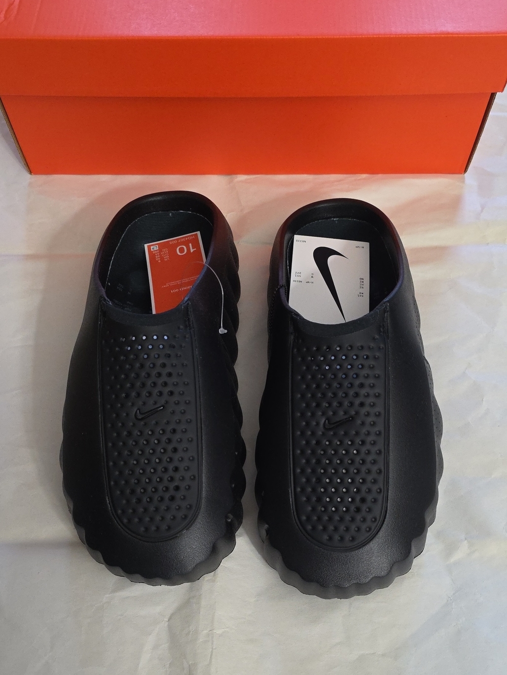 Brand New With Tags Triple Black Nike Men’s Mind Slide Size 10.